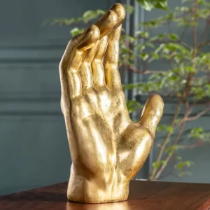 Fashion KARE Design Deco Object Mano Gold 35cm