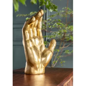 Fashion KARE Design Deco Object Mano Gold 35cm