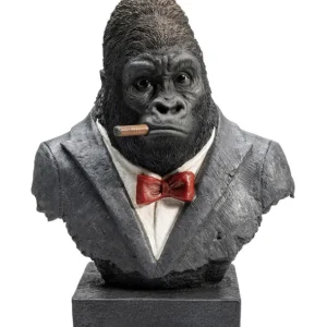Best KARE Design Deco Object Smoking Gorilla 48cm