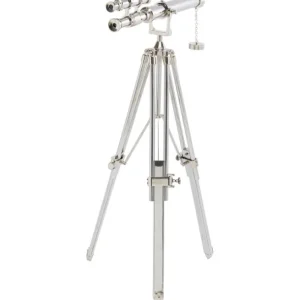 Best KARE Design Deco Object Telescope Silver 125cm