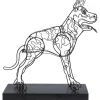 Outlet KARE Design Deco Object Wire Attack Dog 36cm