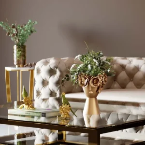 Sale KARE Design Deco Vase Flowercrown Gold 20cm