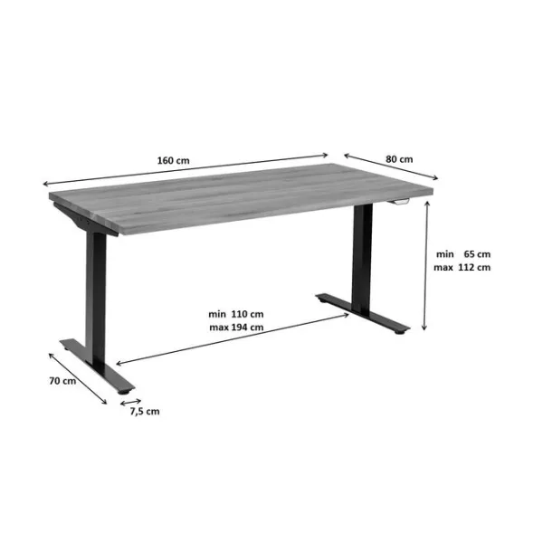 desk_office_symphony_oak__1.webp Discount KARE Design Desk Office Symphony Oak Black 160x80
