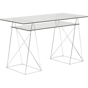 Discount KARE Design Desk Polar Chrome 8 mm tempered glass