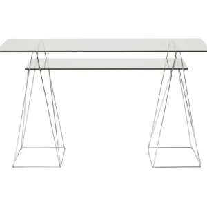 Discount KARE Design Desk Polar Chrome 8 mm tempered glass