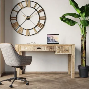 Best KARE Design Desk Puro 135x60cm 6Drawers