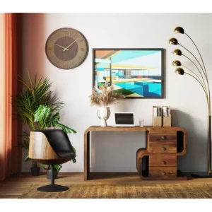 New KARE Design Desk Soft Snake Walnut 150x70cm