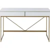 Outlet KARE Design Desk Soran Gold 120x50cm