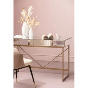 Outlet KARE Design Desk Soran Gold 120x50cm