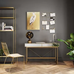Outlet KARE Design Desk Soran Gold 120x50cm