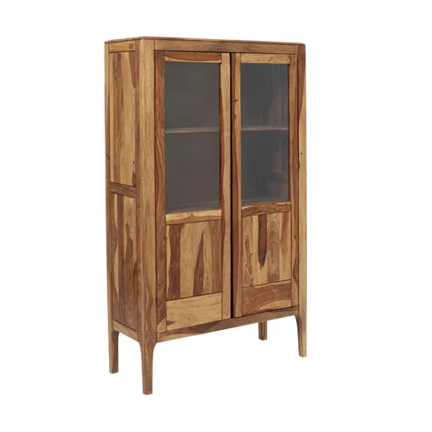 display_cabinet_brooklyn__1.webp Outlet KARE Design Display Cabinet Brooklyn Nature 2 Doors