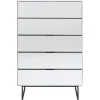 Clearance KARE Design Dresser Soran 5 Drawers Black 65x114cm