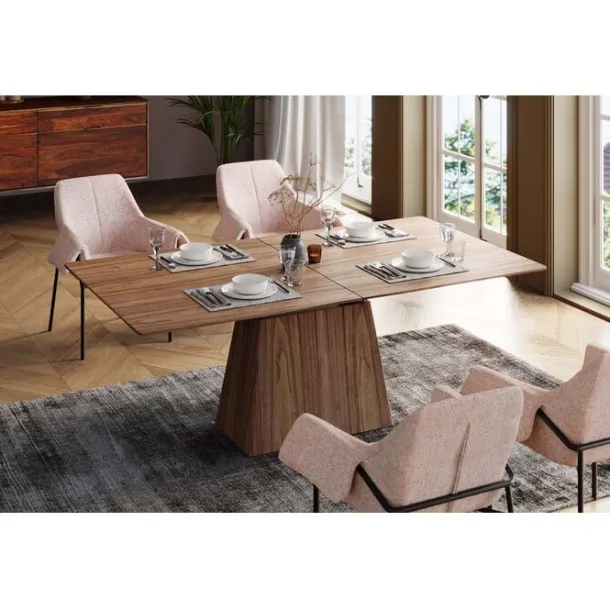 extension_table_benvenuto_2.webp Fashion KARE Design Extension Table Benvenuto Walnut 200(50)x110cm