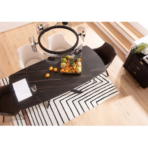 extension_table_twist_bla_2.webp Discount KARE Design Extension Table Twist Black 120(30+30)x90cm
