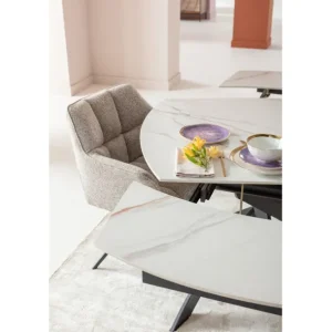 New KARE Design Extension Table Twist Onyx 120(30+30)x90cm