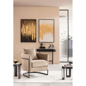 Hot KARE Design Framed Picture Abstract Black 80x120cm