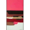 Discount KARE Design Framed Picture Abstract Shapes Pink 73x143cm