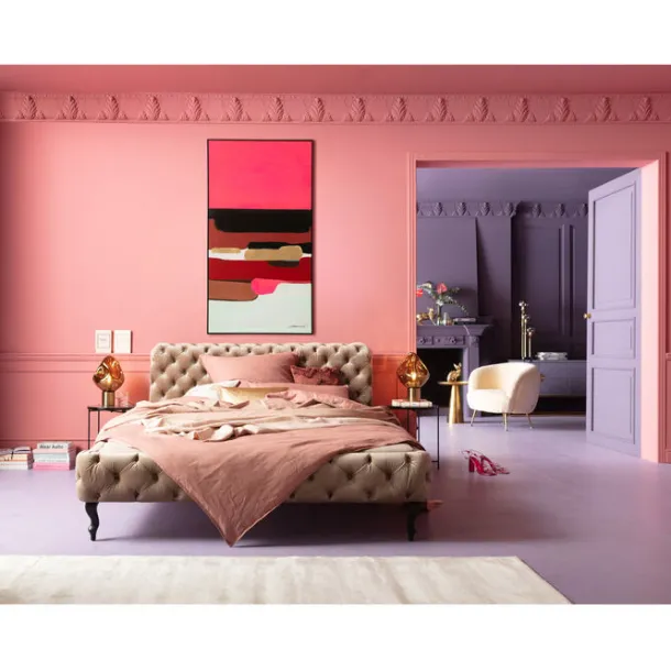 framed_picture_abstract_s_1-2.webp Discount KARE Design Framed Picture Abstract Shapes Pink 73x143cm