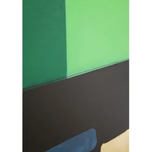 Clearance KARE Design Framed Picture Abstract Shapes Green 73x143cm