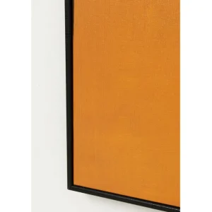 Best KARE Design Framed Picture Abstract Shapes Yellow 113x113cm