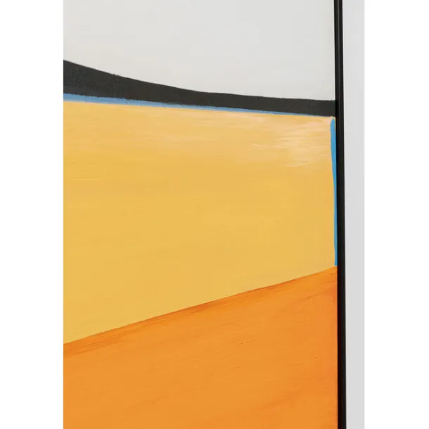 framed_picture_abstract_s_5.webp Fashion KARE Design Framed Picture Abstract Shapes Orange 73x143cm
