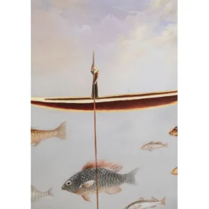 Outlet KARE Design Framed Picture Cloud Fisherman Boat 60x120cm