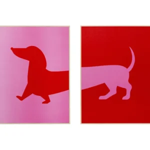 Hot KARE Design Framed Picture Dog Frankie (2/Set)