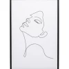 Clearance KARE Design Framed Picture Drawing Lady 63x93cm