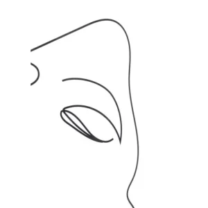 Clearance KARE Design Framed Picture Drawing Lady 63x93cm