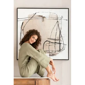 New KARE Design Framed Picture Dust Grey 100x100cm