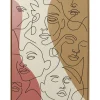 Hot KARE Design Framed Picture Faccia Arte Tri Colore 90x120cm