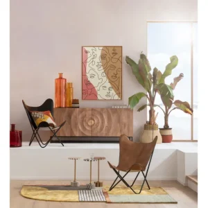 Hot KARE Design Framed Picture Faccia Arte Tri Colore 90x120cm