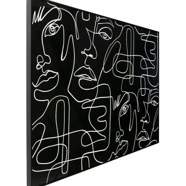 framed_picture_faccia_art_3-1.webp Discount KARE Design Framed Picture Faccia Arte Drawing 150x100cm