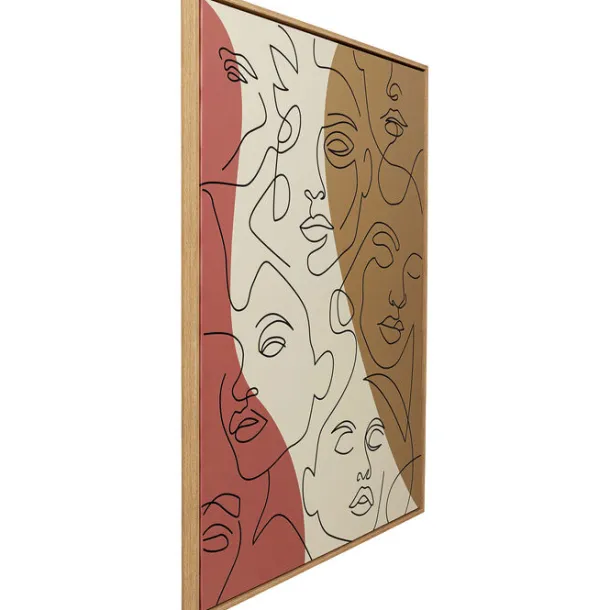 framed_picture_faccia_art_4.webp Hot KARE Design Framed Picture Faccia Arte Tri Colore 90x120cm