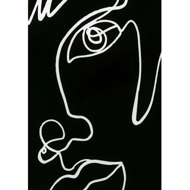 framed_picture_faccia_art_5-1.webp Discount KARE Design Framed Picture Faccia Arte Drawing 150x100cm