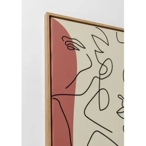 Hot KARE Design Framed Picture Faccia Arte Tri Colore 90x120cm