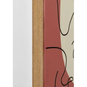 Hot KARE Design Framed Picture Faccia Arte Tri Colore 90x120cm