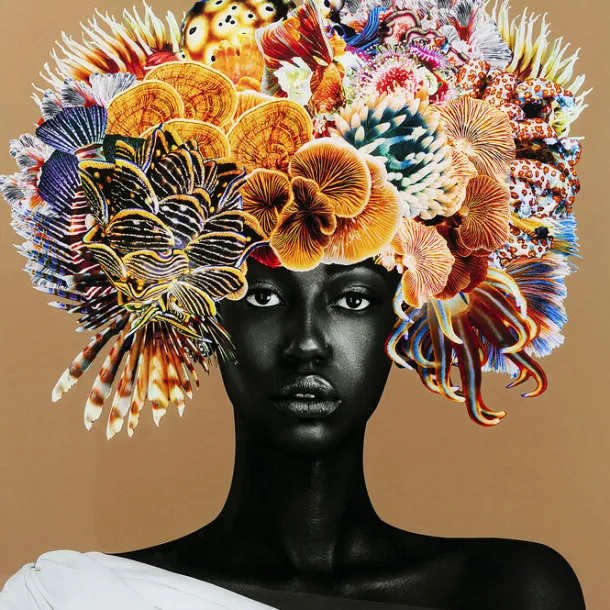 framed_picture_flower_hai_0.webp Best KARE Design Framed Picture Flower Hair 120x120cm