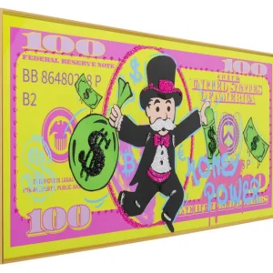 Discount KARE Design Framed Picture Graffiti Money 70x160cm