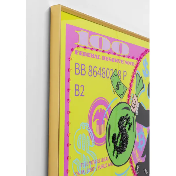 framed_picture_graffiti_m_2.webp Discount KARE Design Framed Picture Graffiti Money 70x160cm