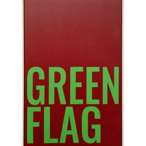 Clearance KARE Design Framed Picture Green Flag 40x60cm