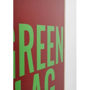 Clearance KARE Design Framed Picture Green Flag 40x60cm