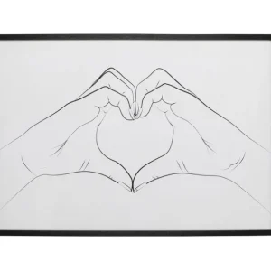 Online KARE Design Framed Picture Heart Hands 103x73cm