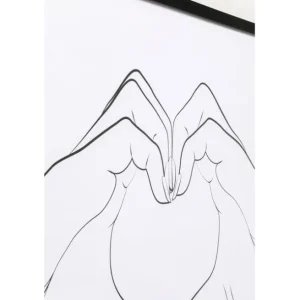 Online KARE Design Framed Picture Heart Hands 103x73cm