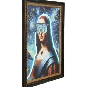 New KARE Design Framed Picture LED Art Lady 80x100cm