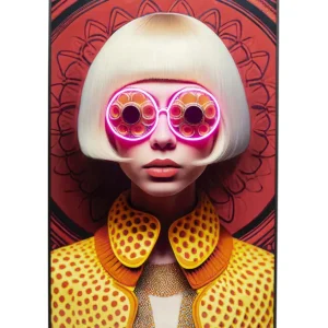 Discount KARE Design Framed Picture LED Fancy Blonde Lady 120x80cm