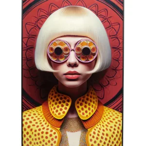 Discount KARE Design Framed Picture LED Fancy Blonde Lady 120x80cm