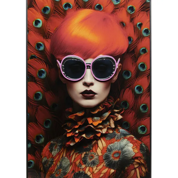 framed_picture_led_fancy__4.webp Fashion KARE Design Framed Picture LED Fancy Red Lady 120x80cm