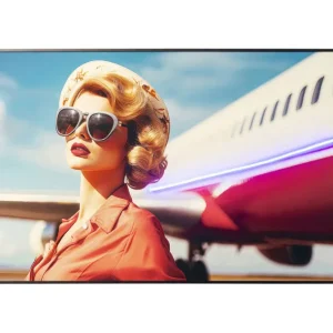 Discount KARE Design Framed Picture LED Jetset Pose Lady 120x80cm