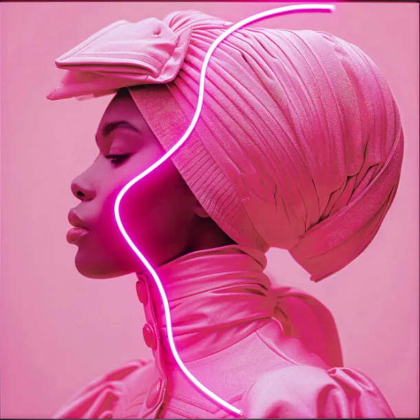 framed_picture_led_pink_w_0.webp Online KARE Design Framed Picture LED Pink Woman 80x80cm